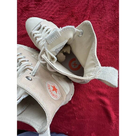 Converse Run Star Motion Hi Mens 7 Women’s 8.5 Unisex Cream - Picture 2 of 11